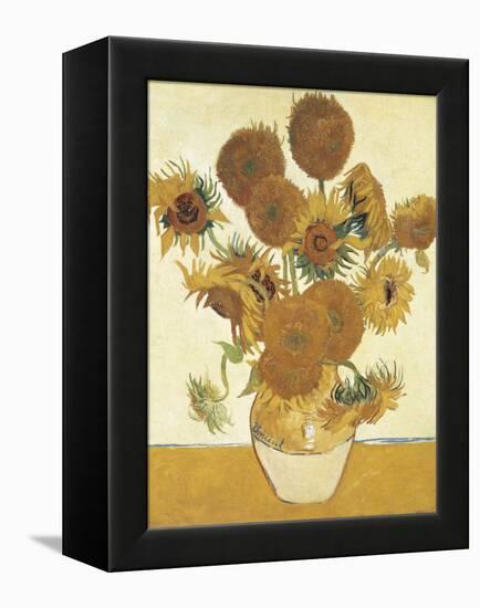 Sunflowers-Vincent van Gogh-Framed Stretched Canvas