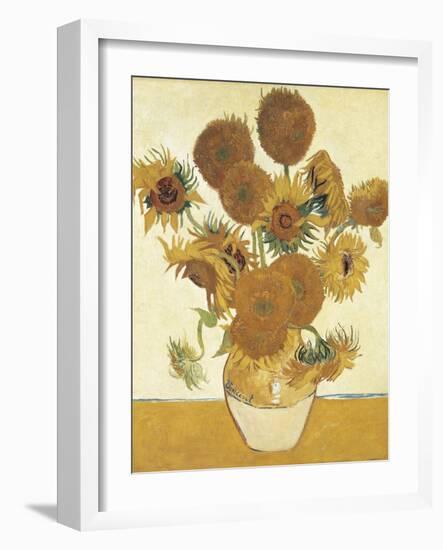 Sunflowers-Vincent van Gogh-Framed Art Print