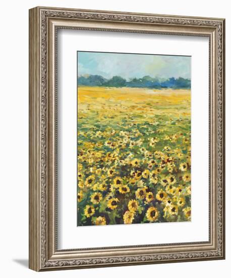 SUNFLOWERS-ALLAYN STEVENS-Framed Art Print