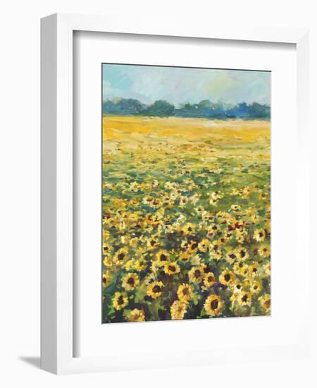 SUNFLOWERS-ALLAYN STEVENS-Framed Art Print