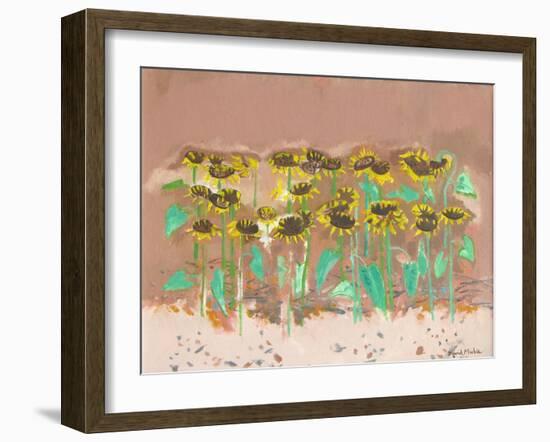 Sunflowers-David Alan Redpath Michie-Framed Giclee Print