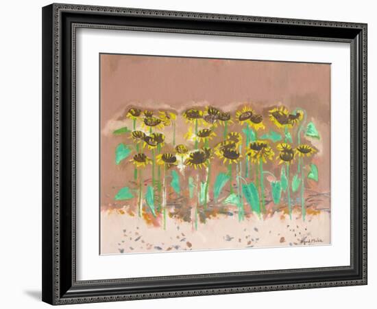 Sunflowers-David Alan Redpath Michie-Framed Giclee Print