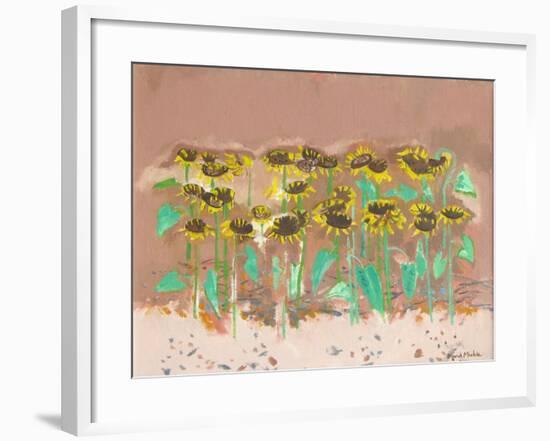 Sunflowers-David Alan Redpath Michie-Framed Giclee Print