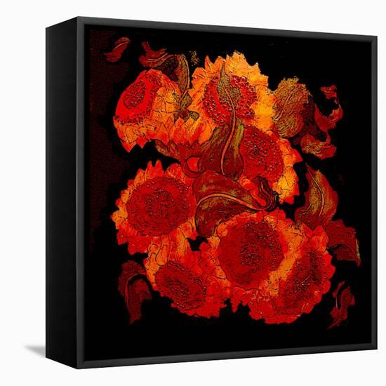 Sunflowers-Linda Arthurs-Framed Premier Image Canvas