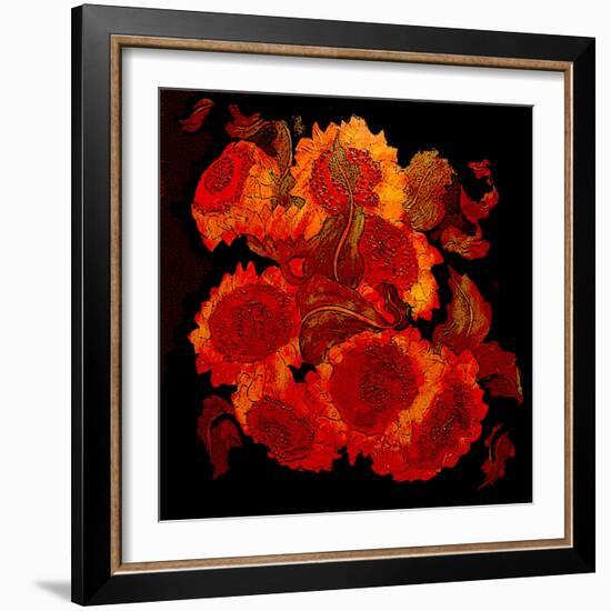 Sunflowers-Linda Arthurs-Framed Giclee Print