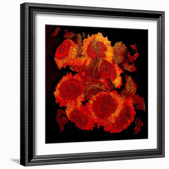 Sunflowers-Linda Arthurs-Framed Giclee Print