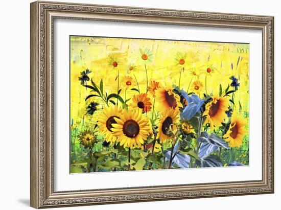 Sunflowers-Ata Alishahi-Framed Giclee Print