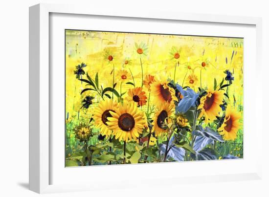 Sunflowers-Ata Alishahi-Framed Giclee Print