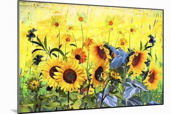 Sunflowers-Ata Alishahi-Mounted Giclee Print