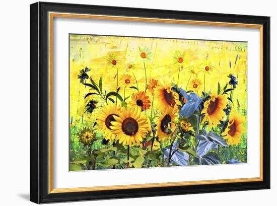 Sunflowers-Ata Alishahi-Framed Giclee Print