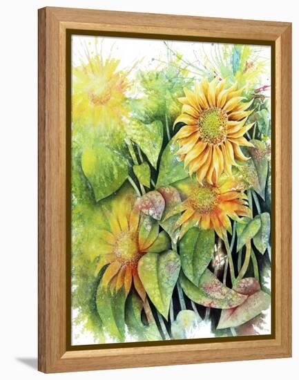 Sunflowers-Michelle Faber-Framed Premier Image Canvas