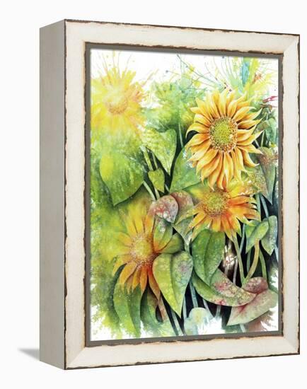 Sunflowers-Michelle Faber-Framed Premier Image Canvas