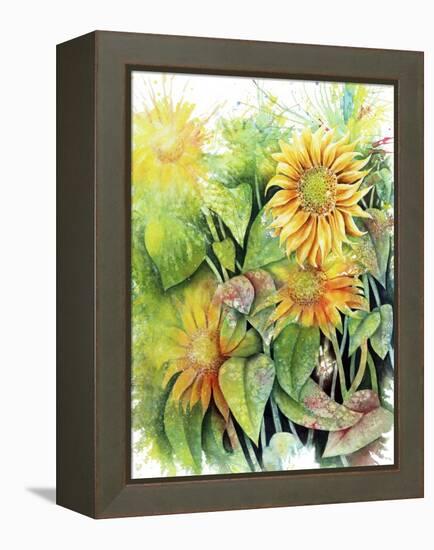 Sunflowers-Michelle Faber-Framed Premier Image Canvas