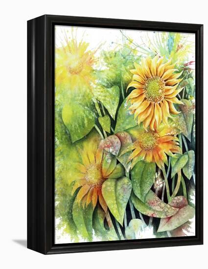 Sunflowers-Michelle Faber-Framed Premier Image Canvas