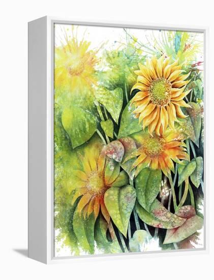 Sunflowers-Michelle Faber-Framed Premier Image Canvas