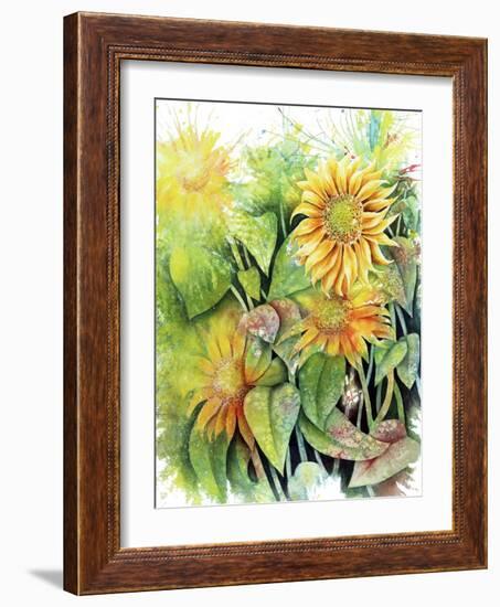 Sunflowers-Michelle Faber-Framed Giclee Print