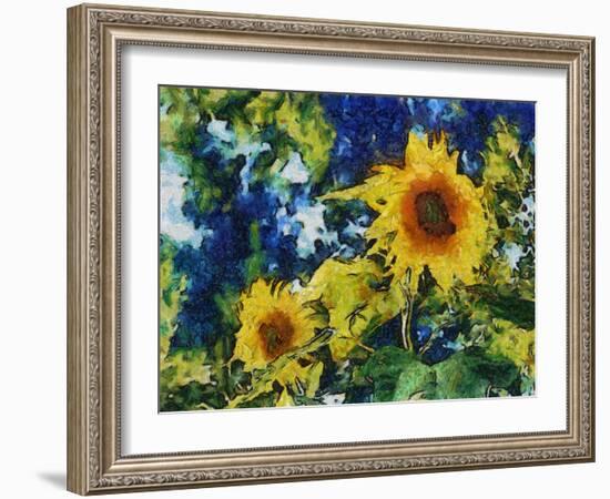 Sunflowers-Michelle Calkins-Framed Photo