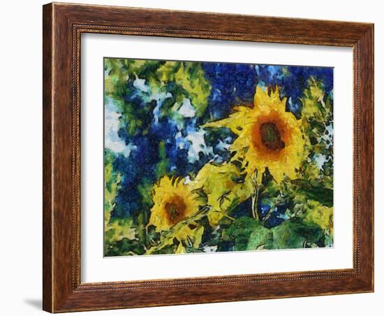 Sunflowers-Michelle Calkins-Framed Photo