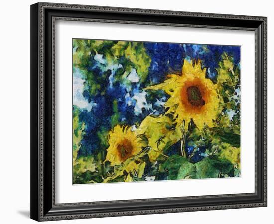 Sunflowers-Michelle Calkins-Framed Photo