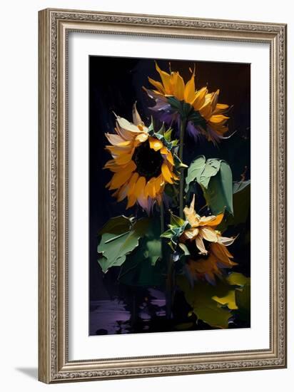 Sunflowers-Vivienne Dupont-Framed Premium Giclee Print