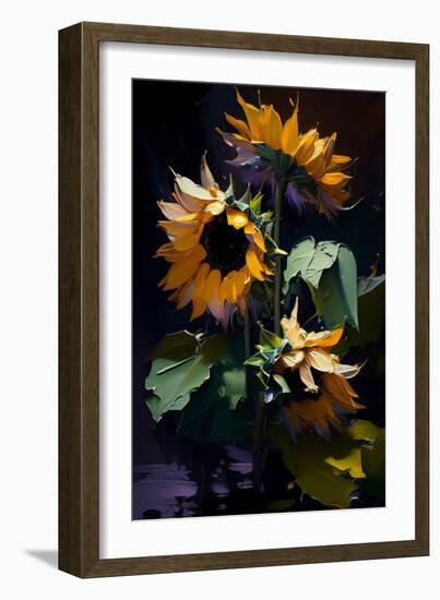 Sunflowers-Vivienne Dupont-Framed Premium Giclee Print