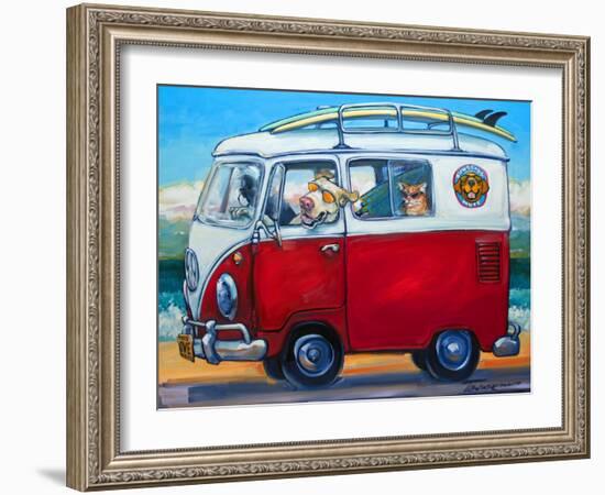 Sunglass Mutt-Connie R. Townsend-Framed Art Print