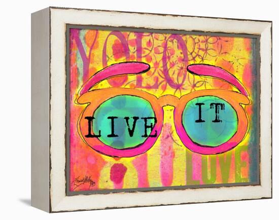 Sunglasses II-Elizabeth Medley-Framed Stretched Canvas