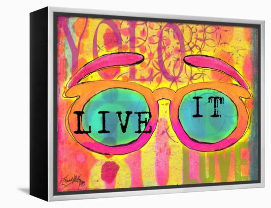 Sunglasses II-Elizabeth Medley-Framed Stretched Canvas