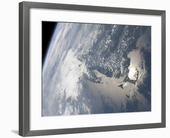 Sunglint On the Waters of Earth-Stocktrek Images-Framed Photographic Print