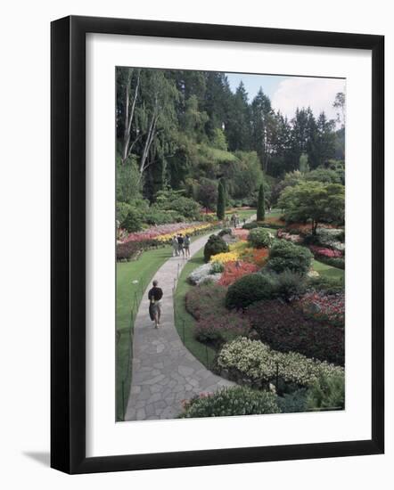 Sunken Garden at Butchart Gardens, Vancouver Island, British Columbia, Canada-Connie Ricca-Framed Photographic Print