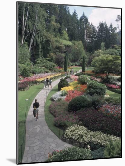 Sunken Garden at Butchart Gardens, Vancouver Island, British Columbia, Canada-Connie Ricca-Mounted Photographic Print