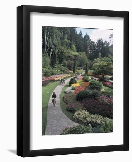 Sunken Garden at Butchart Gardens, Vancouver Island, British Columbia, Canada-Connie Ricca-Framed Photographic Print