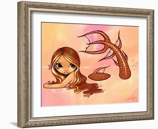 Sunkissed Mermaid-Jasmine Becket-Griffith-Framed Art Print