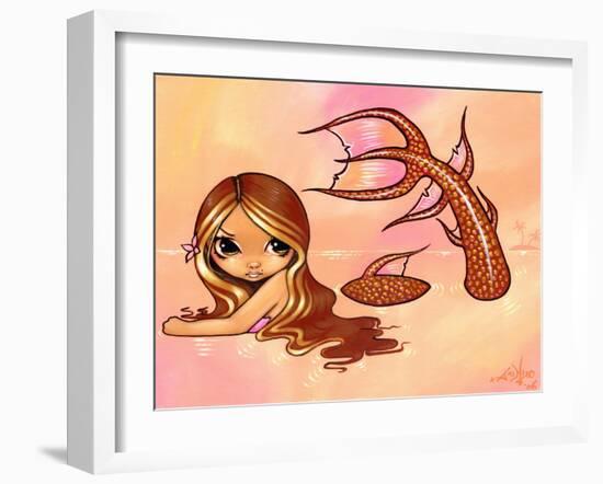 Sunkissed Mermaid-Jasmine Becket-Griffith-Framed Art Print