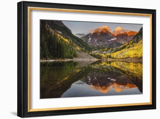 Sunkissed Peaks Bright-Darren White Photography-Framed Giclee Print