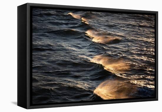 Sunkissed Waves-Mareike Böhmer-Framed Premier Image Canvas