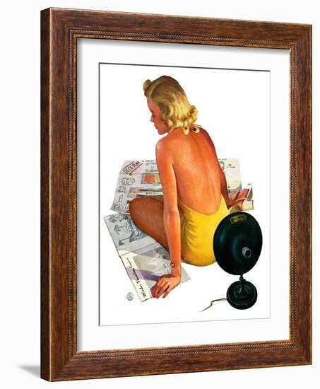 "Sunlamp,"March 4, 1939-Robert P. Archer-Framed Giclee Print