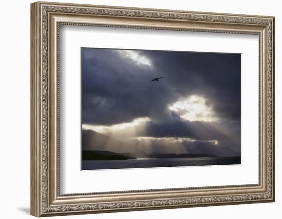 Sunlight Breaking through Clouds-DLILLC-Framed Photographic Print