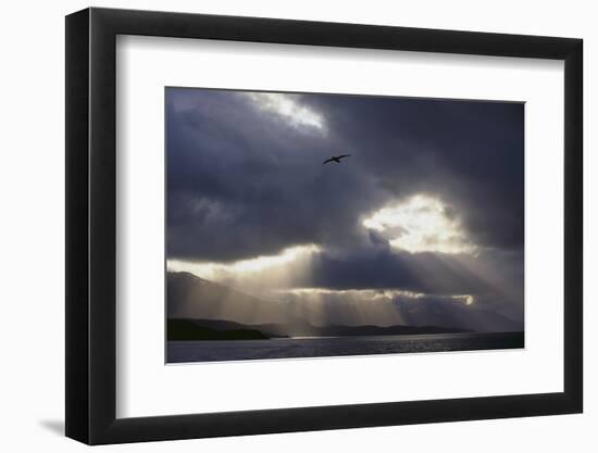 Sunlight Breaking through Clouds-DLILLC-Framed Photographic Print