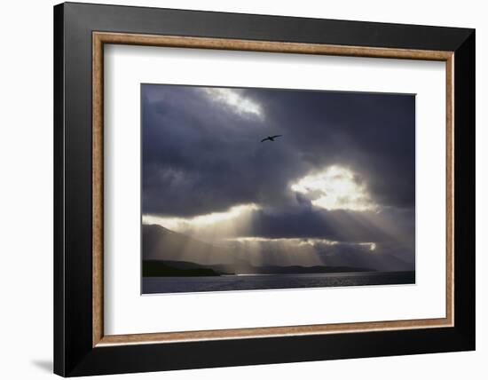 Sunlight Breaking through Clouds-DLILLC-Framed Photographic Print