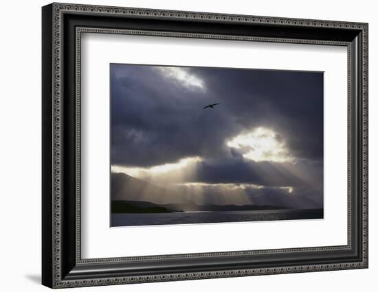 Sunlight Breaking through Clouds-DLILLC-Framed Photographic Print