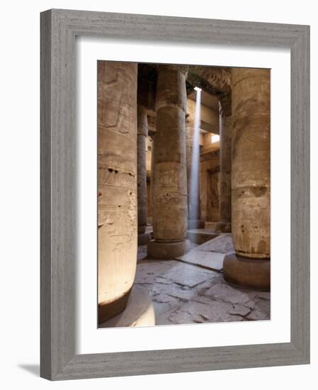 Sunlight Entering the Temple of Abydos, Egypt-Michele Molinari-Framed Photographic Print