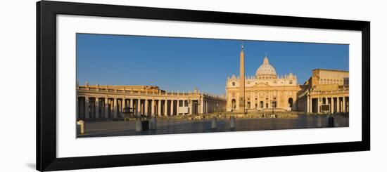 Sunlight Falling on a Basilica, St. Peter's Basilica, St. Peter's Square, Vatican City, Rome, La...-null-Framed Photographic Print