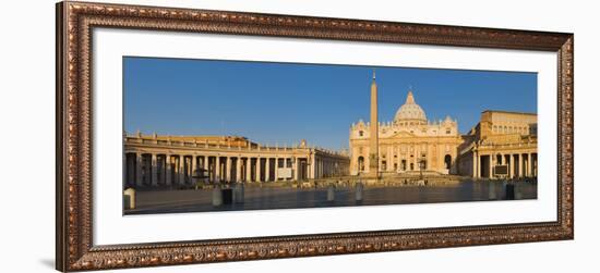 Sunlight Falling on a Basilica, St. Peter's Basilica, St. Peter's Square, Vatican City, Rome, La...-null-Framed Photographic Print