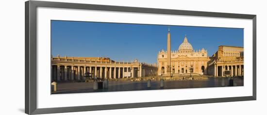 Sunlight Falling on a Basilica, St. Peter's Basilica, St. Peter's Square, Vatican City, Rome, La...-null-Framed Photographic Print