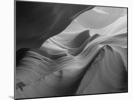 Sunlight Filters Down Carved Red Sandstone Walls of Lower Antelope Canyon, Page, Arizona, Usa-Paul Souders-Mounted Photographic Print