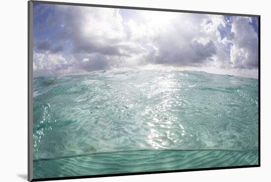 Sunlight Illuminates the Turquoise Water in Turneffe Atoll, Belize-Stocktrek Images-Mounted Photographic Print