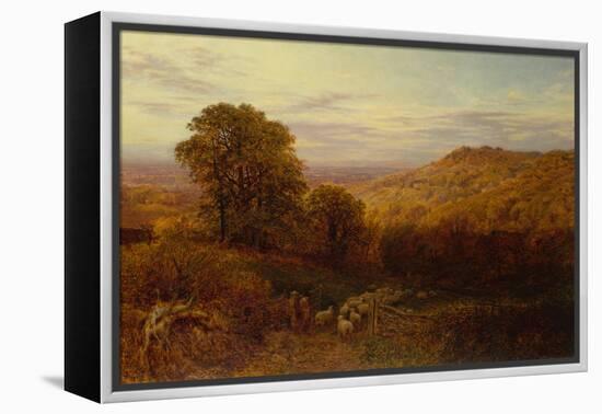 Sunlight Lingering on the Autumn Woods-George Vicat Cole-Framed Premier Image Canvas
