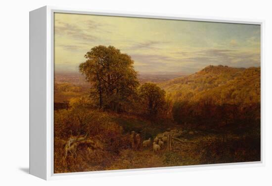 Sunlight Lingering on the Autumn Woods-George Vicat Cole-Framed Premier Image Canvas