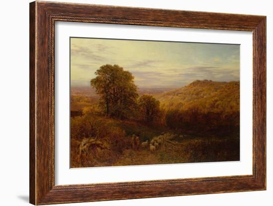 Sunlight Lingering on the Autumn Woods-George Vicat Cole-Framed Giclee Print